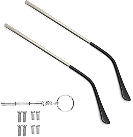 Metall-Brillen-Ersatzbügel, Brillen-Ersatzarme 1 Paar Metall-Brillen-Ersatzbügel Brillen-Ersatzarme Brillenbügel-Beine Brillenbügel-Ersatz Für Brillen-Sonnenbrillen-Reparatur,grau