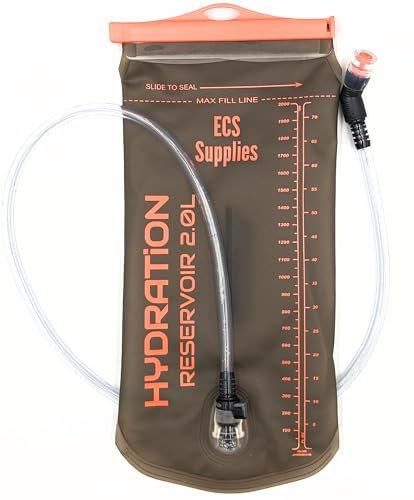 ECS Supplies Hydration Reservoir Bladder 2L, Leak Proof BPA Free Water Bag