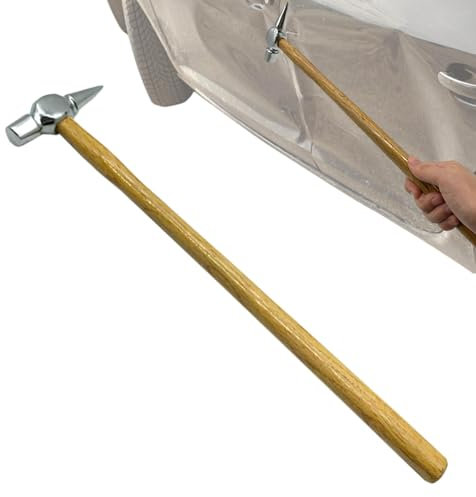Auto Dellen Reparaturwerkzeug Ausbeulhammer Beulen Reparatur Hammer Ausbeulwerkzeug Zum Ausbeulen Ohne Lackieren Dent Hammer Mit Holzgriff Hammer Werkzeuge Für Auto Hagel Schäden Dent Repair