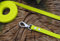 Soft-Vinyl Hundeleine 20mm Neon-Gelb Snapper-Deluxe abwischbar Schleppleine Gummi (2m ohne Schlaufe)