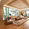 Papier peint intissé Forêt de bambou Pie Papier peint panoramique 250 x 175 Revêtement mural décoration pour chambre salon cuisine Vert