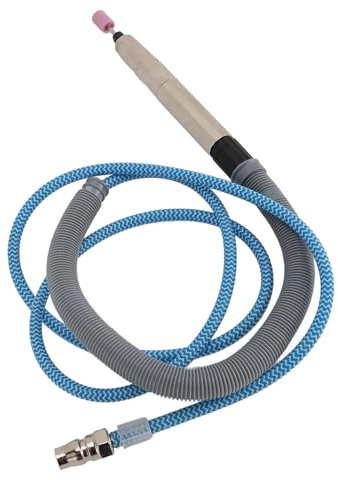 Pneumatischer Gravierstift, Luftschleifer-Gravierset mit M3-Spannfutter, Npt1/4-Zoll-Schlauchschnittstelle, 65.000 U/Min, Ideales Gravurwerkzeug für Metall Holz Glas und Kunststoff
