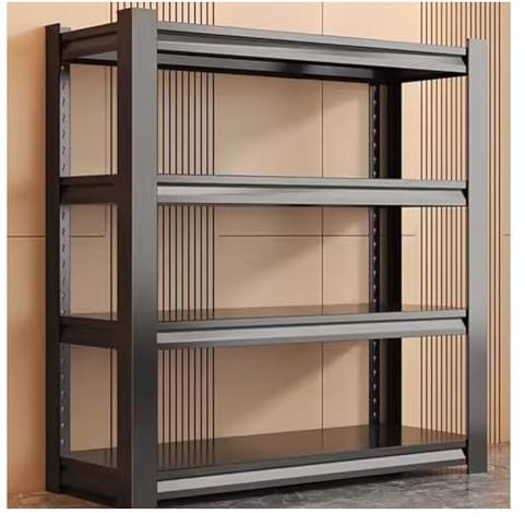 Estantería de metal resistente con niveles ajustables para armario, cocina, oficina, garaje, almacenamiento versátil (120 x 50 cm)