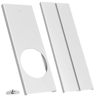 Sharplace Kit de Joint de Fenêtre pour Climatiseur Portable, Kit de Fenêtre Climatiseur Mobile, Kit de Glissière de Fenêtre Réglable, Pratique, Robuste, Réglable, Léger pour Conduits