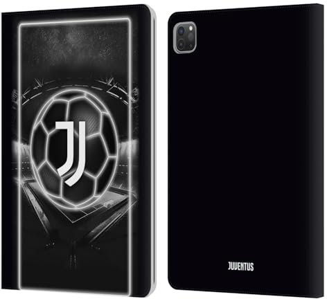 Head Case Designs Licenza Ufficiale Juventus Football Club Logo Neon Custodia Portafoglio in Pelle Compatibile con Apple iPad PRO 11 2020/2021 / 2022
