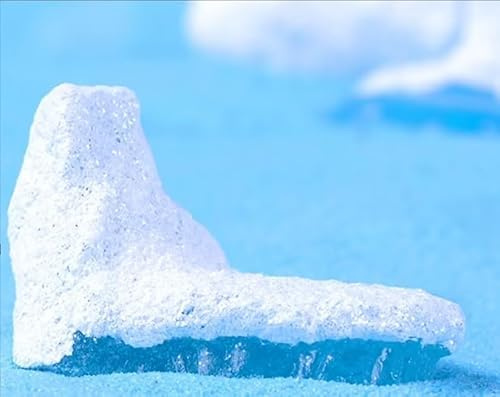 White Iceberg Model Realistic Arctic Miniature 3D Model Polar Bear Christmas Cake Decoration Craft Home Decoration