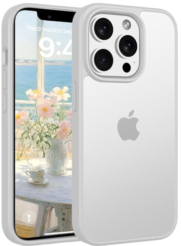 Andwing Hülle für iPhone 14 Pro Max 6,7 Zoll Matt transparent | Militärstandard FallSchutz Handyhülle,Mattierte Durchscheinende Rückseite Schutzhülle,Anti-Fingerabdruck Kratzfest Haltbar