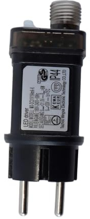 ANCLLO 24V Lichterketten-Transformator mit 8 Modi, Timerfunktion, IP44 wasserdichtem Adapter für Weihnachtsbeleuchtung und Baumbeleuchtung