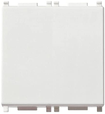 Vimar serie plana - Conmutador 1 polo 10ax 2 módulos bornes automático blanco