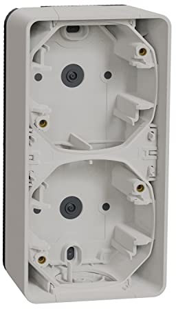 Schneider Electric - Mureva Styl - Boîte 2 postes verticale - saillie - IP55 - IK08 - blanc - MUR39912