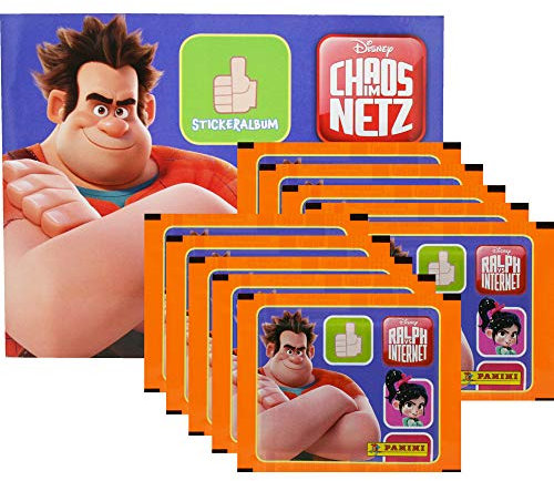 Panini - Disney - Sammelsticker - Ralph Reichts 2: Chaos im Netz - 1 Album + 10 Tüten