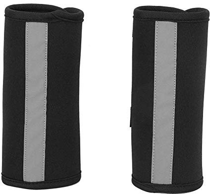 Pssopp Kniebandage für Hunde Sprunggelenk Schutz Bandage 1 Paar Bein Sprunggelenk Wrap mit reflektierenden Trägern für Vorder- oder Hinterbein zum Verletzungen und Verstauchungen, Wundheilung (S)
