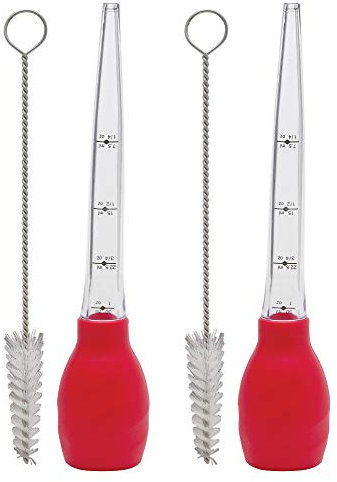 HIC Kitchen Roasting Stand-Up Turkey Baster, Heat Resistant, Set of 2