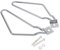 Halterung für Motorrad Satteltaschen, 2X Halterungen für Motorrad-Satteltaschen Unterstützung für XL883/1200 HD1450/1584(Silber)