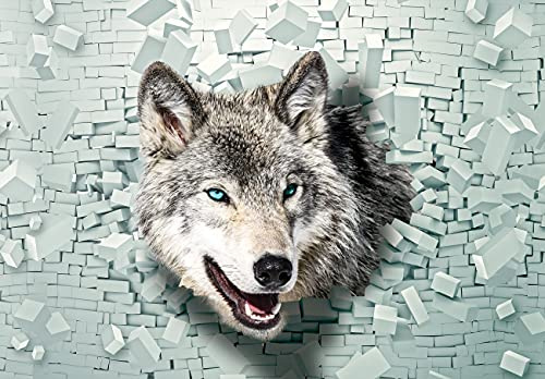 WallArena Vlies Fototapete, Tiere, 208x146cm | Fototapeten - Tapeten - für Wohnzimmer Schlafzimmer - Vliestapete Wandtapete Tapete 3D Effekt- inkl. Kleister