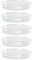 Kalapanta - Lot de 5 Soucoupes pour Pots de Fleurs Transparentes en Plastique résistant, Forme Ronde pour intérieure ou extérieure (Ø 14 cm)