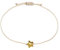 Selfmade Jewelry Armband Damen Gold Stern Größenverstellbares Armkettchen mit Sternchen Handgemacht Inkl. Geschenk-Verpackung (Gold - Beige)