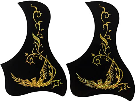 MILISTEN 2 Pcs Guitar Pickguard Stickers Acoustic Guitar Self Adhesive Pick Guard Eleguitar Pickguard Sticker for Adhesive Stickers Wooden Guitar Pickguard Guitar Board Plastic Major