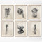 HMXQLW Leinwandbilder Menschliche Anatomie Vintage Bilder, Physiotherapis Muskel Skelett Vintage Bild Krankenhaus Klinik Wandkunst Poster, Krankenhaus Wandbilder Malerei X6 Rahmenlos(40X60CM)
