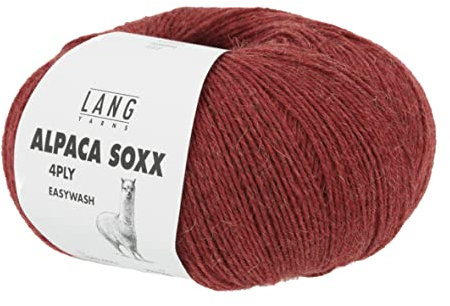 Lang Yarns - Alpaca Soxx 4-fach/4-PLY 0061 rot melange 100 g