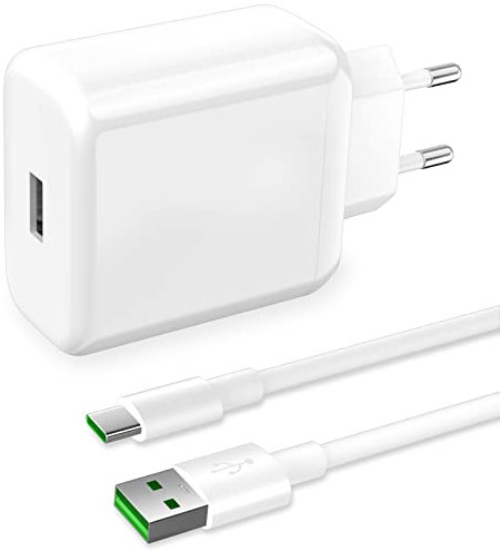 65W Chargeur Rapide avec Câble USB Type-C 1M pour SUPERVOOC Adaptateur chargeur Rapide 65W Charge VOOC Câble USB C pour OPPO Find X5 X3/2 Neo/Pro/Reno 10/8/7/6/5 Pro,realme GT NEO 2 Pro,OnePlus Nord 2