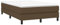 vidaXL Bettgestell, Polsterbett Bett für Schlafzimmer, Bettrahmen mit Lattenrost, Schlafzimmerbett Doppelbett, Dunkelbraun 120x200cm Stoff