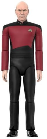 Super7 ULTIMATES! Star Trek: The Next Generation Captain Picard – 20,3 cm große Star Trek Actionfigur mit Zubehör, klassischen TV-Show-Sammlerstücken und Retro-Spielzeug