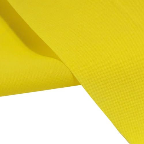 TOLKO preisgünstiger, robuster Dekovlies 150cm breiter Dekostoff für Party Hochzeit Feier Stoffe zum Nähen Meterware Dekorieren (Gelb)