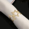 12 Stück Gold Serviettenhalter Metall Serviettenring Tischdekoration Vintage Fünfzackiger Stern Liebe Herz Serviettenring Für Hochzeit,Weihnachten,Familie Sammeln,Esstischdekoration Urlaubs Party
