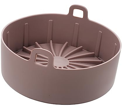 LABRIMP Alfombrilla De Silicona para Freidora Freidoras De Aire Bandeja Redonda Forro De Papel Pergamino Cesta De Vapor De Silicona Olla para Molde para Horno Utensilios para Hornear Mini