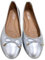 Ladies Flat Ballet Ballerina Pumps Plain Womans Work School Dolly Shoes SZ 3-8 (Silver, UK Footwear Size System, Adult, Women, Numeric, Medium, 7)