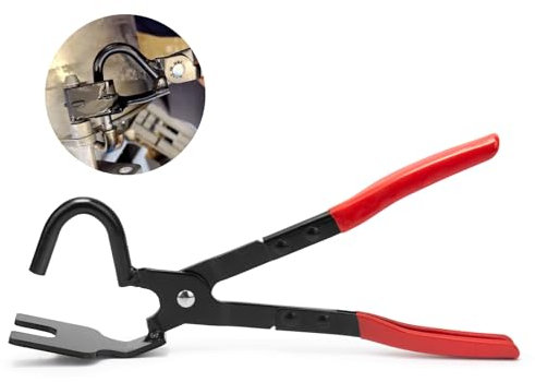 Auspuffgummi Zange 29.5 cm,Auto Auspuff AufhäNger Entfernungszange,Ausdrückzange für Auspuffgummis Zum Entfernen des SchalldäMpferhakens für Autos Auspuffanlage,Allgemeines Zubehör für Autos