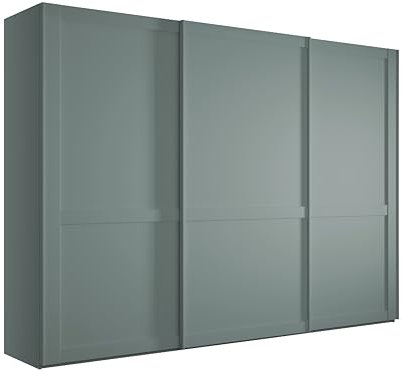 WIEMANN Schwebetürenschrank Landhausstil Kleiderschrank 300cm breit, Salbeigrün Dekor, Höhe 217cm, Marlow