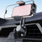 Phone Holder for Car Vent: [Never Blocking] Air Vent Cell Phones Mount, Quick Release Car Phone Mount with Stable Hook Clip, 360° Rotation Mobile Phone Automobile Cradle for iPhone Samsung Huawei-Pink