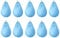 Kellegour 10 Pieces Winter Pool Cover Water Bag,Pool Cover Weights with Hooks,Pool Water Bags,Thick PVC Pool Water Bags,Pool Cover Weight Bags,for Swimming Pool Above Ground Pool Winter Pool Cover