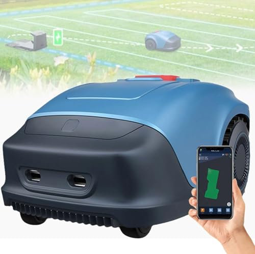 ZHLINGQ Auto Mower Robotic Lawn Mower with GPS Assisted Navigation, Automatic Lawn Mower with Self Installation and Ultra-Quiet Smart Mowing Technology for Small to Medium Yards, GPS Anti-Theft