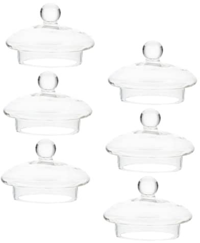 HOLIDYOYO 6pcs Cute Tea Infuser Lids Glass Kettle Covers Teapot Supply Tea Strainer Teapot