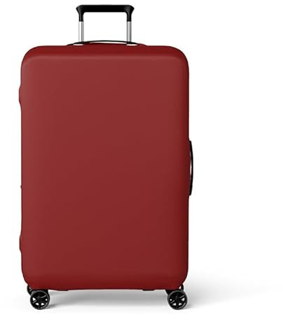 wxlmom Kofferschutzhülle L Ziegelrot Waschbar,Suitcase Cover Für Kinder Und Erwachsene,Elastischer Spandex-Koffer-Protector,Koffer-Abdeckungen