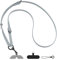 GOODAYY Phone Lanyard Crossbody, Leather Mobile Phone Strap Adjustable Length with Durable Metal and Nylon Patch, Handbag Chain Style Universal Phone Accessories (Dark Metal, Blue Grey)