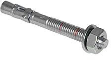 DMX - Bolzenanker Betonschrauben Porenbetonschraube für Verankerungen im Beton Fassadenschraube Spezialschrauben, gehärteter Kohlenstoffstahl mit Korrosionsschutz - PBK - M10x90
