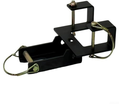 YUANGANG Garbage Can Hitch Receiver, Heavy-Duty Trash Can Hauler With Tow Hook For Wheeled Trash Cans Lawn Garden Tools, Carbon Steel