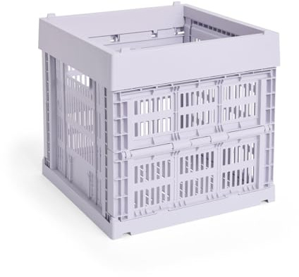 HAY - Colour Crate Korb Cube, 29,5 x 29,5 cm, lavendel, recycled
