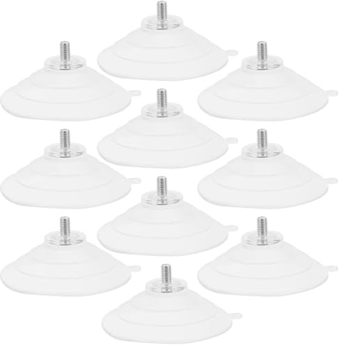 OSOLADY 10pcs Petites Ventouses Robustes Vis M5 en Pvc Transparent, Crochets Pratiques pour Fixation sur Fenêtres en Verre, Accessoires Faciles à Utiliser
