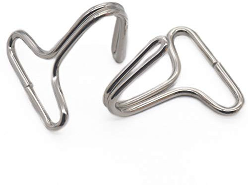 Fujiyuan 10 pz gancio anello Bundle cinghia cuscino per sedile gancio per nastro loop gancio a clip per cintura Style B: 25mm Nickel