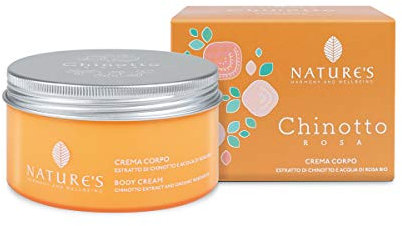 NATURE'S Chinotto Rosa Crema Corpo Estratto di chinotto e acqua di rosa bio 200ml