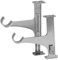 artapisserie.fr Lot de 2 Supports Aluminium brossé sans perçage pour Tringle à Rideaux ø20-28mm pour Coffre de volet Roulant