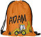 Ferocity Turnbeutel für Kinder, Schuhsack aus 100% Polyester 31 cm x 40 cm, ca. 10 Liter, personalisiert mit Namen, für Mädchen und Jungen, mit Schnüren zum Zuziehen