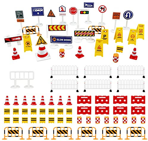 TOYANDONA 1 Set Stra?e Stra?e Zeichen Spielset Verkehrs Zeichen Spielzeug Mini Verkehrs Lichter Verkehrs Stra?e Zeichen P?dagogisches Spielzeug für Kinder Kinder