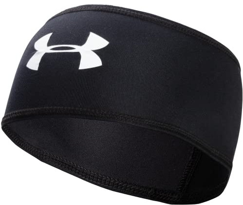 Under Armour Football Headband Skull Wrap Solid Black OSFM