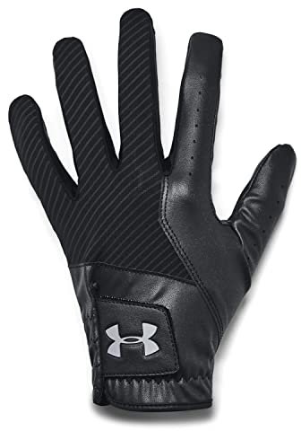 Under Armour Mens Full Finger Gloves Ua Medal Golf Glove, Black, 1349705-002, RSM